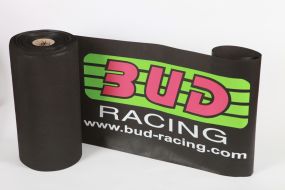 Banderolle publicitaire Bud racing pour circuit