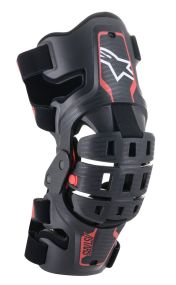 Genouilleres enfants Alpinestars Bionic 5S Noir Rouge-Taille unique