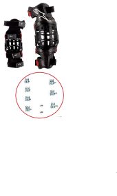 Stops anti-extension Genouilleres Alpinestars Bionic