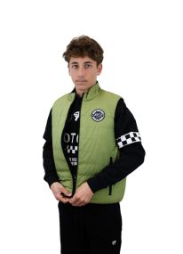 Bodywarmer quilted sans manche Bud Racing Kakhi