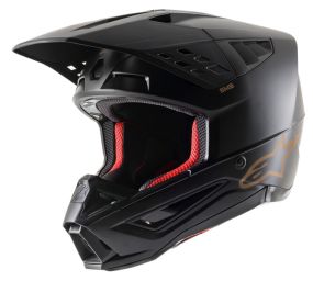 Casque Alpinestars S-M5 Solid Noir Marron Matt