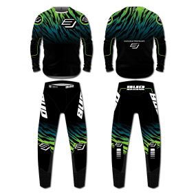 Tenue Complète Bud Zebra WSX Noir / Vert Edition Limitée