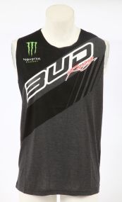 Débardeur fille Team Bud Racing 17 Noir/anthracite chiné