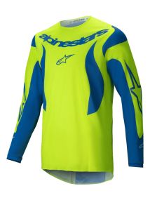 Maillot Alpinestars Fluid Haul Jaune Fluo Bleu