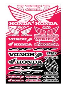 Planche de stickers Honda CRF Factory Effex
