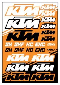 Planche de stickers KTM SX Factory Effex