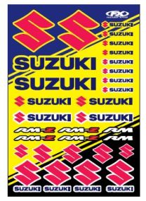 Planche de stickers Suzuki RMZ Factory Effex