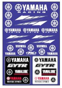 Planche de stickers Yamaha Racing Factory Effex