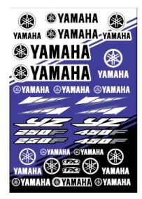 Planche de stickers Yamaha YZ Factory Effex