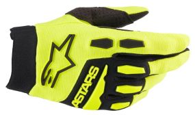 Gants Enfants Alpinestars Full Bore Jaune Fluo Noir