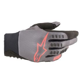 Gants Alpinestars SMX-E Gris Rouge Fluo