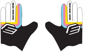 Gants enfants BUD SX Lite 95 Evo Sunny Blanc