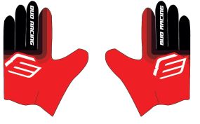 Gants BUD SX Lite 95 Evo Rouge Noir