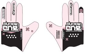 Gants enfants BUD SX Lite Error Lite Rose Noir.