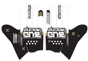Gants enfants BUD SX Lite Error Blanc Noir Or