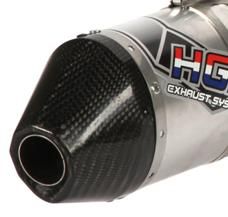 Embout carbone pour echappement HGS 4 temps
