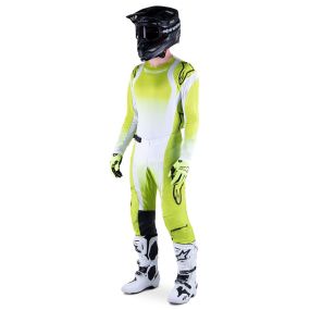 Tenue Complète Enfant Alpinestars Racer Push Jaune Blanc