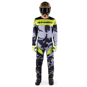 Tenue Complète Enfant Alpinestars Racer Tactical Gris Camo Jaune