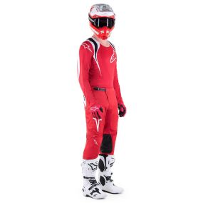 Tenue Complète Alpinestars Fluid Narin Rouge Blanc