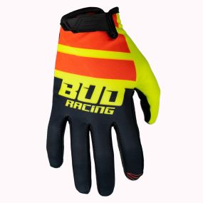 Gants BUD SX Lite Lazer Jaune Rouge Noir