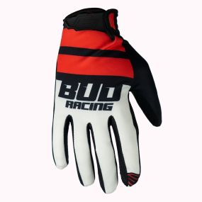 Gants BUD SX Lite Lazer Rouge Blanc Noir