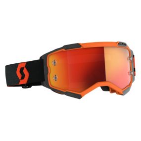 Masque Scott Fury Orange Noir Ecran Orange Chrome