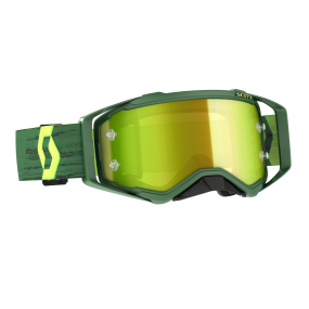 Masque Scott Prospect Vert Jaune Ecran Jaune Chrome