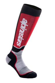 Chaussettes Enfants Alpinestars MX Plus Noir Gris Rouge