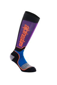 Chaussettes Alpinestars MX Plus Noir Bleu Royal Violet