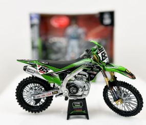 Kawasaki 450 KXF Bud Racing Team 23 Réplica #85 1/12° NewRay