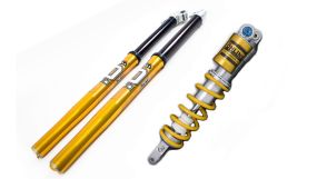 Fourche+amortisseur Ohlins occasion TEAM BUD