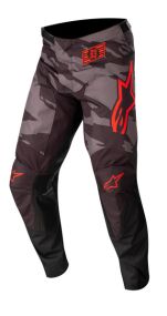 Pantalon Alpinestars Racer Tactical Noir Gris Camo Rouge Fluo