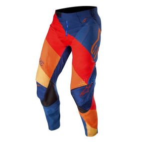 Pantalon Alpinestars Techstar Venom Bleu Foncé/ Rouge/Mandarine