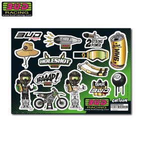 Planche stickers BUD Cartoon