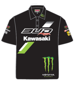 Polo staff Bud racing 15 noir