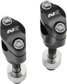 Pontets pour guidon Ø28.6mm noir