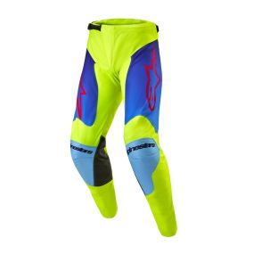 Pantalon Alpinestars Racer Hoen Jaune Fluo Bleu Nuit Marine