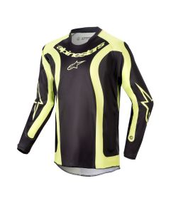 Maillot Enfant Alpinestars Racer Lurv Noir Jaune Fluo
