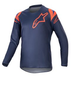 Maillot Enfant Alpinestars Racer Narin Bleu Nuit Orange Vif