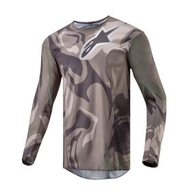 Maillot Alpinestars Racer Tactical Vert Militaire Camo Marron