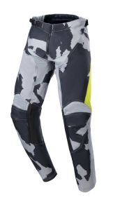 Pantalon Enfant Alpinestars Racer Tactical Gris Camo Jaune Fluo