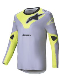 Maillot Alpinestars Racer Veil Gris Jaune Fluo