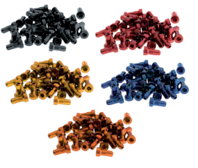 Tetes de rayon alu anodisées - pack de 36