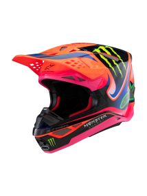 Casque Alpinestars Supertech M10 Deegan Monster Orange Fluo Violet Rose Fluo