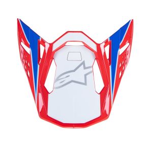 Visière Alpinestars S-M10 Aeon Rouge Vif Blue Brillant