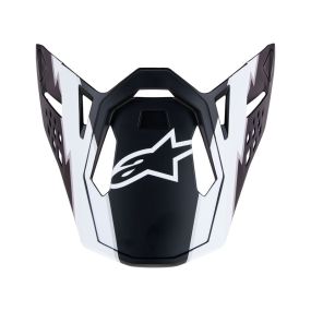 Visière Alpinestars S-M10 Ampress Noir Blanc Matt