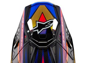 Visière Alpinestars S-M10 Era Or Jaune Rouge Brillant