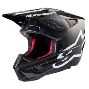 Casque Alpinestars S-M5 Corp Gris Foncé Brillant