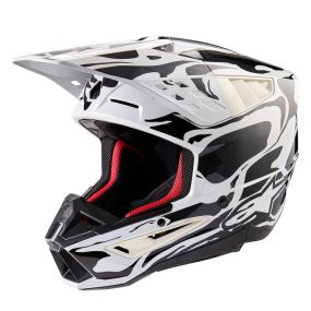 Casque Alpinestars S-M5 Mineral Gris clair Gris Foncé Brillant