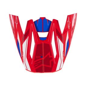 Visière Alpinestars S-M5 Action 2 Rouge Vif Bleu Brillant